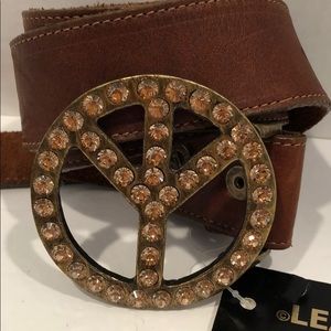 LeatherRock Peace collectible Belt